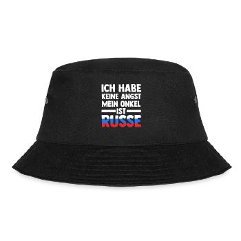 Ich habe keine Angst mein Onkel ist Russe - Bucket Hat - Schwarz - Vorne - Lela (165cm)