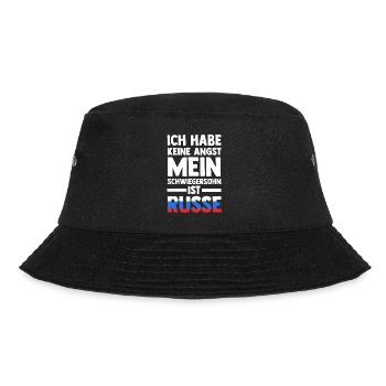 Ich habe keine Angst mein Schwiegersohn ist Russe - Bucket Hat - Schwarz - Vorne - Lela (165cm)