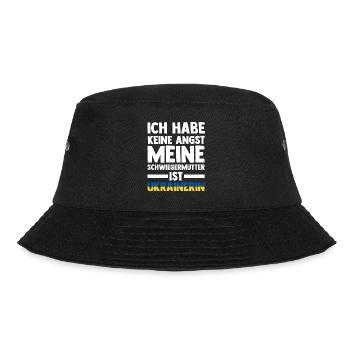 Ich habe keine Angst meine Schwiegermutter ist Ukr - Bucket Hat - Schwarz - Vorne - Lela (165cm)
