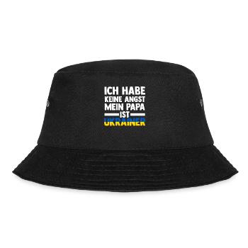 Ich habe keine Angst mein Papa ist Ukrainer - Bucket Hat - Schwarz - Vorne - Lela (165cm)