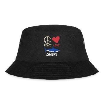Hai Geschenk Hai Liebhaber - Bucket Hat - Schwarz - Vorne - Lela (165cm)