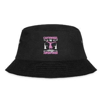 Wagenrad -Gymnast Stürzen - Bucket Hat - Schwarz - Vorne - Lela (165cm)