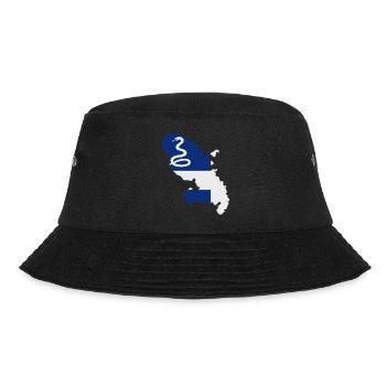 Stadtplan von Martinique - Bucket Hat - Schwarz - Vorne - Lela (165cm)