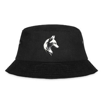 Fuchs - Fuchskopf - Fuchssilhouette - Bucket Hat - Schwarz - Vorne - Lela (165cm)