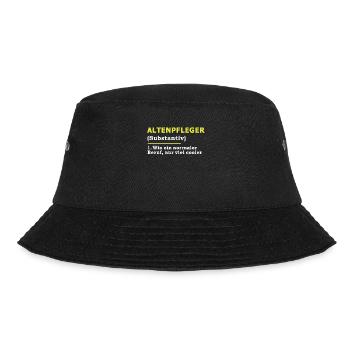 Altenpfleger - Bucket Hat - Schwarz - Vorne - Lela (165cm)