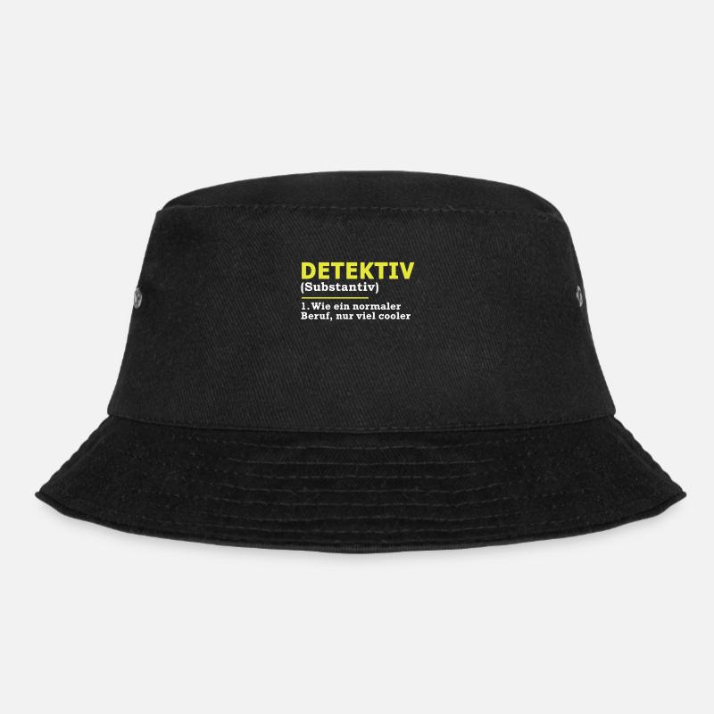 Detektiv - Bucket Hat - Schwarz