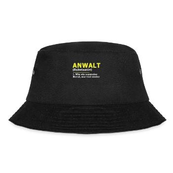 Anwalt - Bucket Hat - Schwarz - Vorne - Lela (165cm)