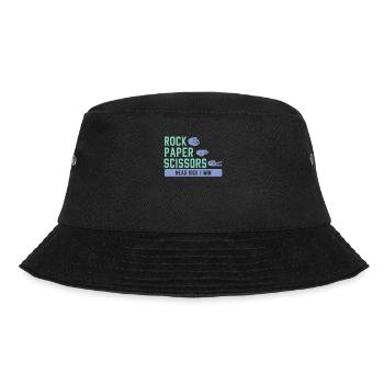 Rock Paper Scissors Head Kick I Win Karate - Bucket Hat - Schwarz - Vorne - Lela (165cm)