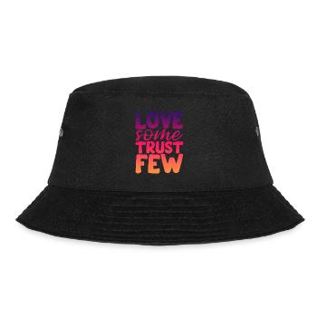 Love Some Trust Few 2 - Bucket Hat - Schwarz - Vorne - Lela (165cm)