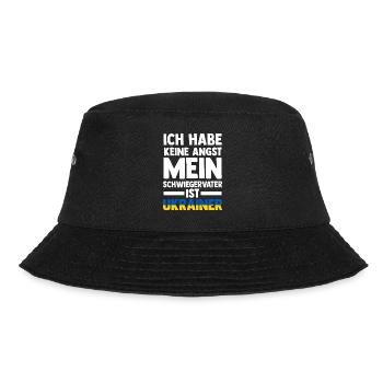 Ich habe keine Angst mein Schwiegervater ist Ukrai - Bucket Hat - Schwarz - Vorne - Lela (165cm)