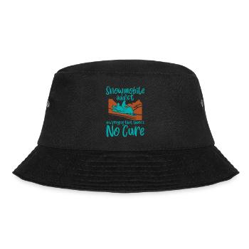 Snowmobile Addict And Praying That Theres No Cure4 - Bucket Hat - Schwarz - Vorne - Lela (165cm)