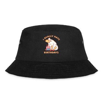Sheep hates birthdays I hate birthdays - Bucket Hat - black - Front - Lela (165cm)