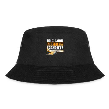 I look like I'm going economy first - Bucket Hat - black - Front - Lela (165cm)