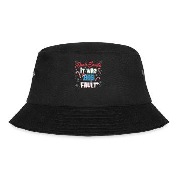 Christmas Quotes Lover Santa List Siblings Gift - Bucket Hat - black - Front - Lela (165cm)