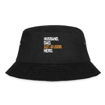 Husband Dad Slot Car Racing - Slot Car - Bucket Hat - black - Front - Lela (165cm)