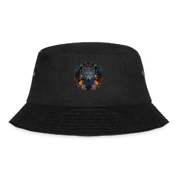 Wölfe Silhouette Naturschutz Tierschutz Wolf - Bucket Hat - Schwarz - Vorne - Lela (165cm)