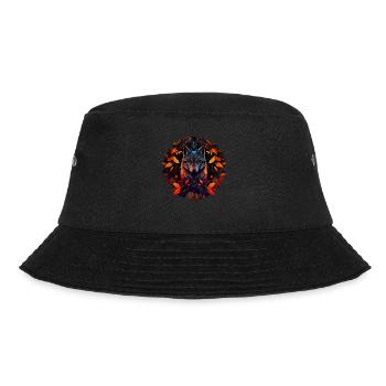 Wölfe Silhouette Naturschutz Tierschutz Wolf - Bucket Hat - Schwarz - Vorne - Lela (165cm)
