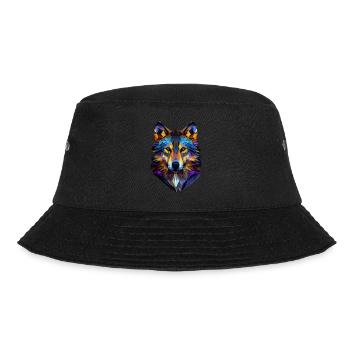 Wölfe Silhouette Naturschutz Tierschutz Wolf - Bucket Hat - Schwarz - Vorne - Lela (165cm)