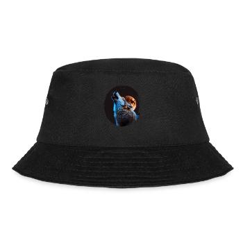 Wölfe Silhouette Naturschutz Tierschutz Wolf - Bucket Hat - Schwarz - Vorne - Lela (165cm)
