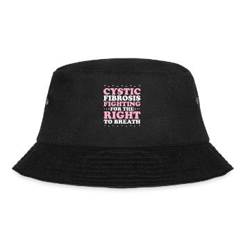Cystic Fibrosis Fighting For The Right To Breath - Bucket Hat - Schwarz - Vorne - Lela (165cm)