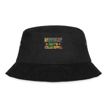 Birthday Kids Grandma Building Blocks - Bucket Hat - black - Front - Lela (165cm)