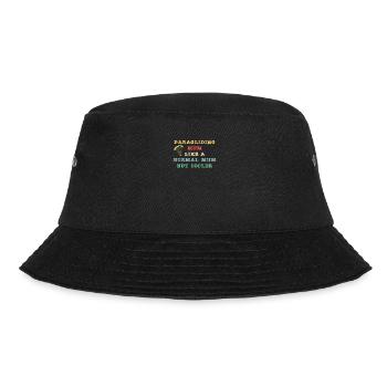 Paragliding Mum - like a normal Mum but cooler - Bucket Hat - black - Front - Lela (165cm)