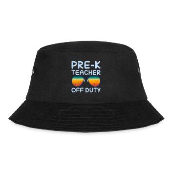 Vorschule Kindergarten Erzieher off duty Lehrer - Bucket Hat - Schwarz - Vorne - Lela (165cm)