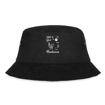 Brahma Hühner I Chicken Geflügel Motiv für - Bucket Hat - Schwarz - Vorne - Lela (165cm)
