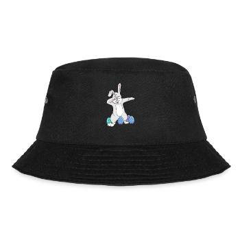 Dabbing Easter Rabbit Dad Dance Easter Eggs - Bucket Hat - black - Front - Lela (165cm)
