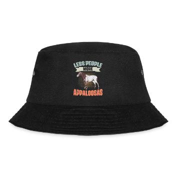 Less People More Funny Appaloosa Horses For - Bucket Hat - black - Front - Lela (165cm)