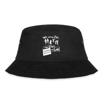 Grundschule Abschluss 4.Klasse Abgänger - Bucket Hat - Schwarz - Vorne - Lela (165cm)