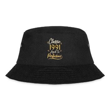 Geburtstag 1991 Geschenk 1991 Classic 1991 - Bucket Hat - Schwarz - Vorne - Lela (165cm)