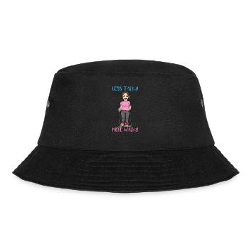 Less Talky More Walky Nordic Walking - Bucket Hat - black - Front - Lela (165cm)