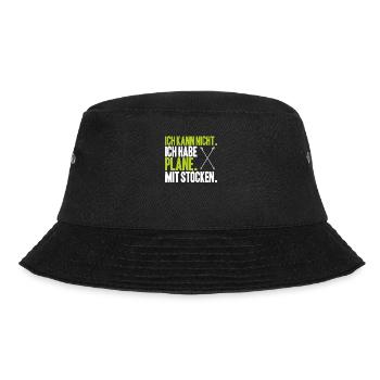 Nordic Walking Nordic Walker Nordic Walken - Bucket Hat - Schwarz - Vorne - Lela (165cm)