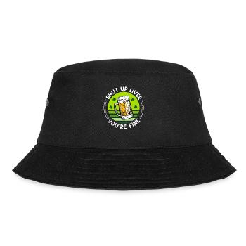 Be calm liver all good beer St. Patrick's Day - Bucket Hat - black - Front - Lela (165cm)