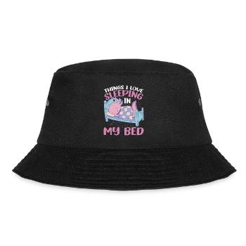 Things I Love, Sleeping In My Bed 10 - Bucket Hat - black - Front - Lela (165cm)