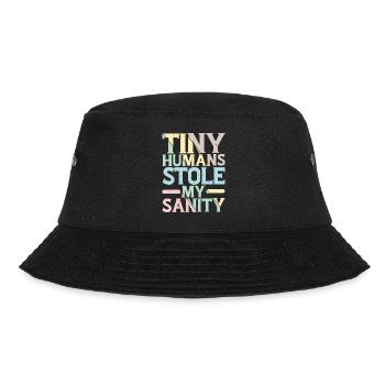 Tiny Humans Stole My Sanity 8 - Bucket Hat - Schwarz - Vorne - Lela (165cm)