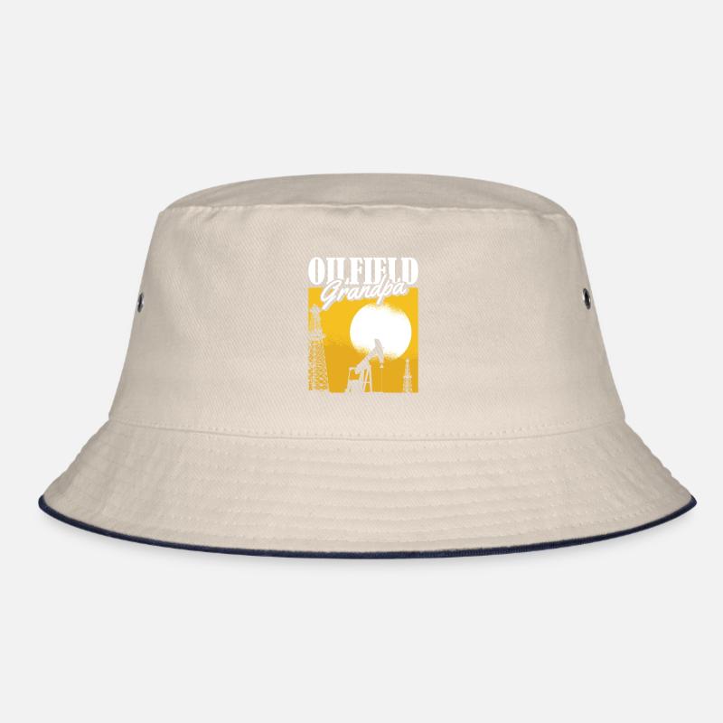 Ölfeld Bohrinsel Opa Bucket Hat