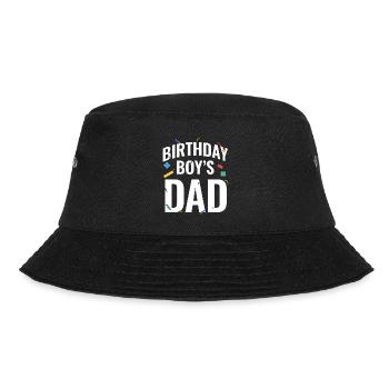Father of birthday boy builds building blocks - Bucket Hat - black - Front - Lela (165cm)