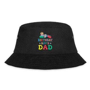 Vater Des Geburtstagskindes Baut Bauklötze - Bucket Hat - Schwarz - Vorne - Lela (165cm)