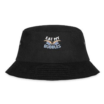 Eat My Bubbles Schmetterling Schwimmen - Bucket Hat - Schwarz - Vorne - Lela (165cm)