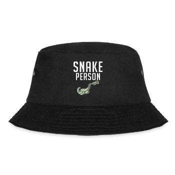 Snake Gift Snake Lover - Bucket Hat - black - Front - Lela (165cm)