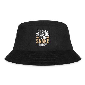 Snake Gift Snake Lover - Bucket Hat - black - Front - Lela (165cm)