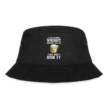 Whiskey trinken Whiskey trinken Whiskey Geschenk - Bucket Hat - Schwarz - Vorne - Lela (165cm)