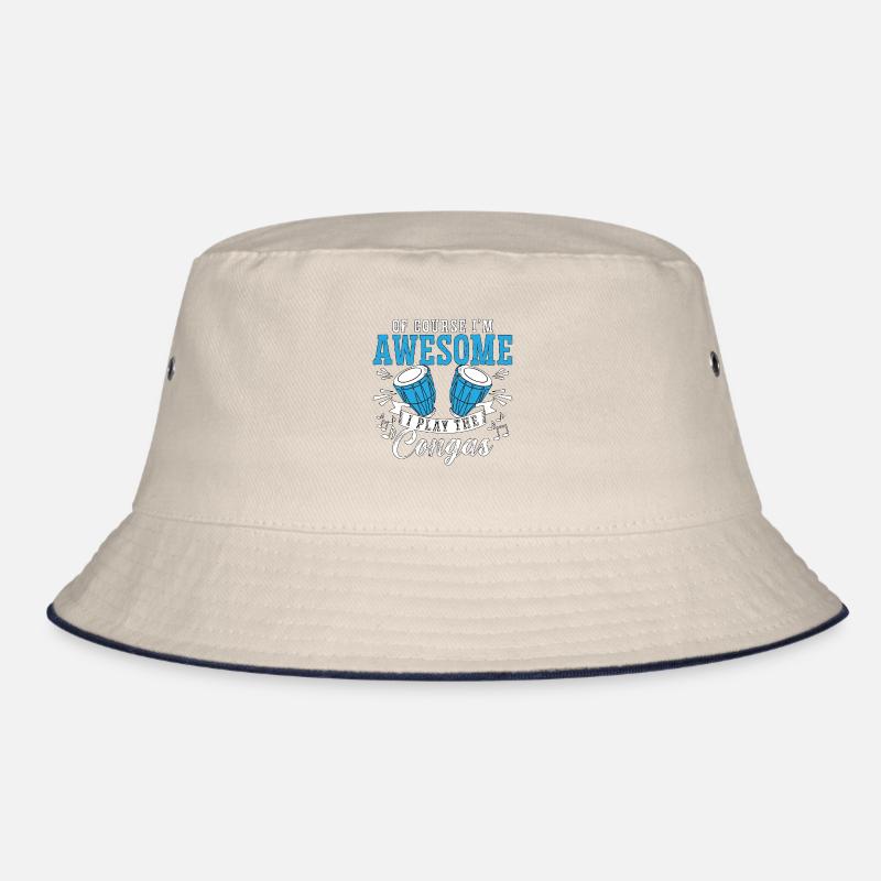 Conga Of Course I'm Awesome Drummer Conga Player Bucket Hat