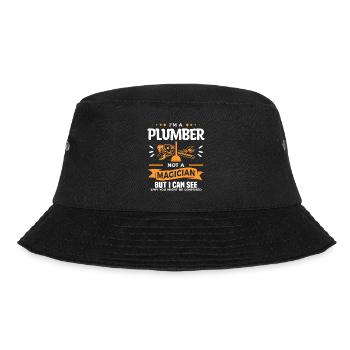 I'm A Plumber Not A Magician But I Can See Why - Bucket Hat - black - Front - Lela (165cm)