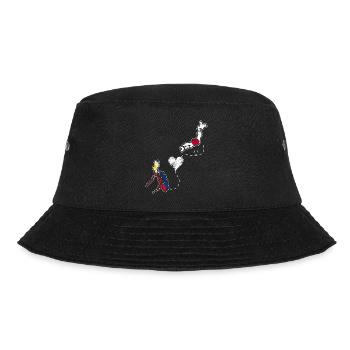 Philippinen Filipino Japan Flagge I Geschenk - Bucket Hat - Schwarz - Vorne - Lela (165cm)