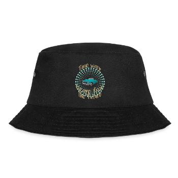 Time warp, Zeitsprung - Bucket Hat - Schwarz - Vorne - Lela (165cm)