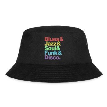 Blues Jazz Soul Funk Disco - Bucket Hat - black - Front - Lela (165cm)