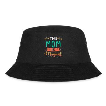 Mama Geschenk - Bucket Hat - Schwarz - Vorne - Lela (165cm)